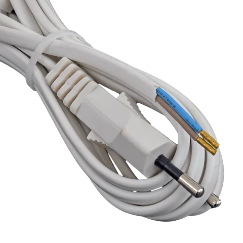 Flexo kábel MTL 2x0,75 3m vezetékkel kapcsolóval fehér Commel 0116