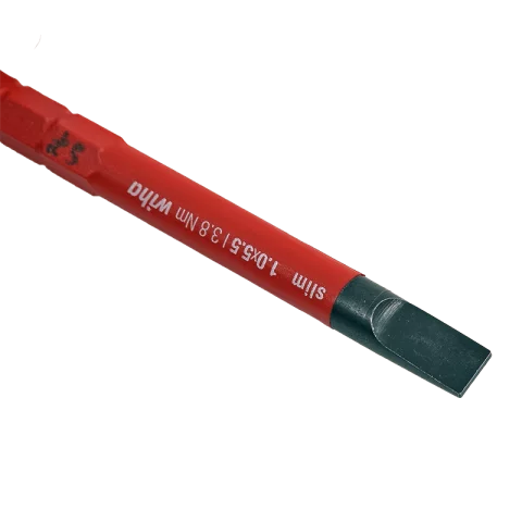 Csavarhúzó bit szár 5,5x75x1,0mm 1000V Behajtóhegy Bit fej Slimbit KIF-FAM Wiha 72-34581