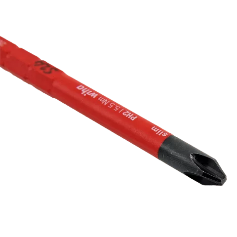 Csavarhúzó bit szár PH2 x75mm 1000V Behajtóhegy bit fej Slimbit KIF-FAM Wiha 72-34584
