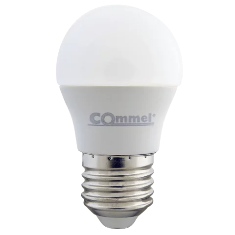 E27 LED Izzó 3W 4000K természetes fehér kisgömb 250lm G45 Commel 305-825