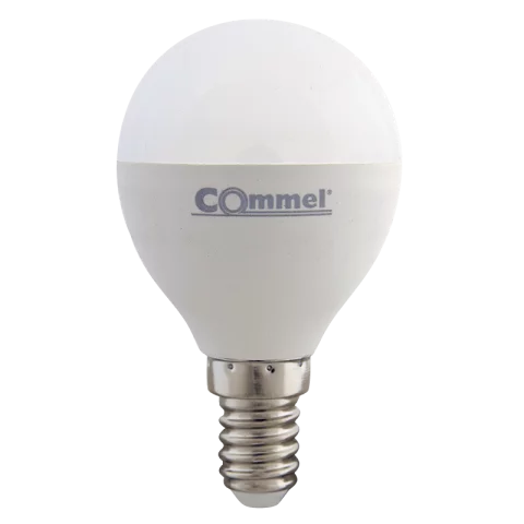 E14 LED Izzó 8W 4000K természetes fehér kisgömb 806lm G45 Commel 305-823