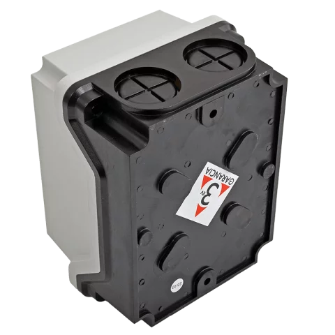 GANZ KKM-2-40-6002 tokozott kapcsoló 3P 40A IP65 0-1 állású BE-KI kapcsoló