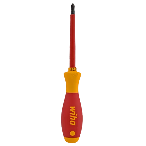 Keresztélű szigetelt csavarhúzó PH2 100x218 mm 1000V Villanyszerelő csavarhúzó KIF-FAM Wiha 72-00848