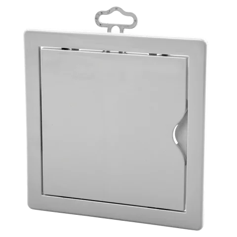 Szerelőajtó műanyag fehér 150x150mm Revíziós ajtó 135x135mm beépítés Elmark 500173/WH