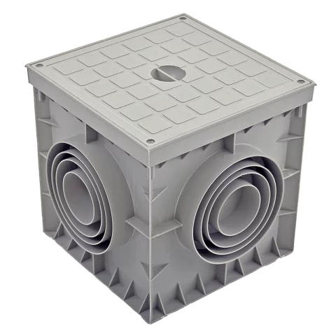 Földbe ásható kötődoboz 200x200x200mm Kábelakna doboz Elmark CP-20 8040