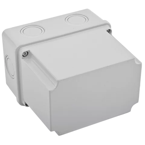 Kötődoboz falon kívüli 80x120x120 mm IP54 fröccsenő víz ellen védett magas kötődoboz CP 1259 Elmark