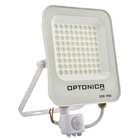 LED Reflektor Mozgásérzékelővel 50W 6000K Fehér Optonica SMD 5769