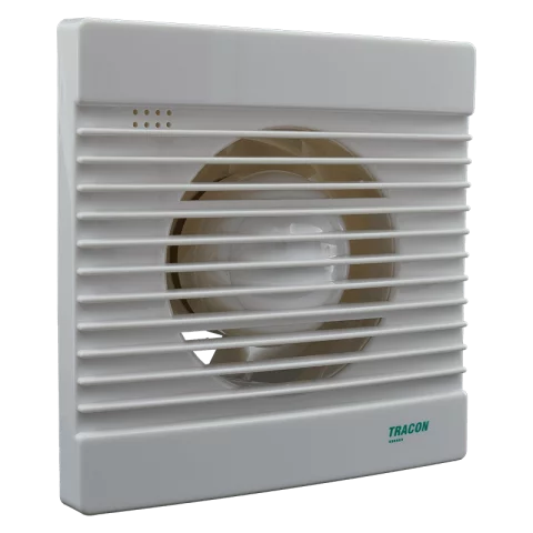Elszívó Ventilátor 100 mm 15W Golyóscsapágyas Fehér Tracon VF100-B
