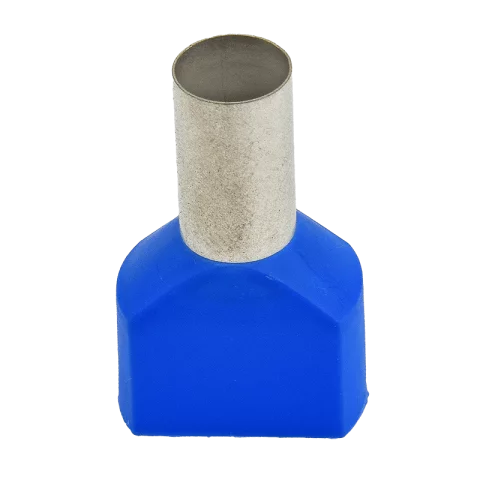 Érvéghüvely iker 2x16 mm2/16mm szigetelt kék (50db/cs) 2x16/31 Haupa 270799