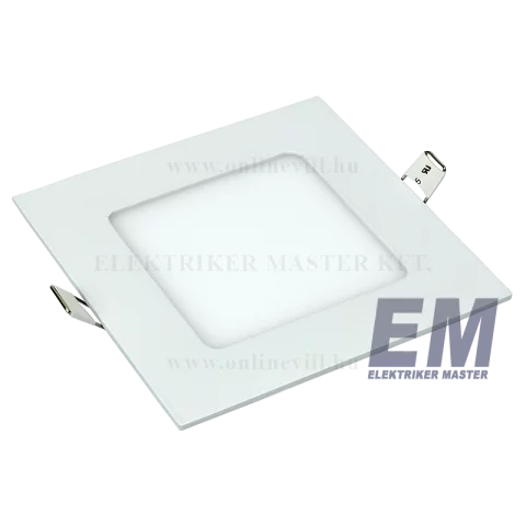 LED Panel Mennyezeti Beépíthető 6W 2800K Négyzet Epistar Chip Optonica DL2570_kifuto