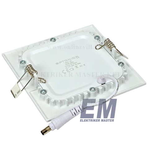 LED Panel Mennyezeti Beépíthető 6W 2800K Négyzet Epistar Chip Optonica DL2570_kifuto