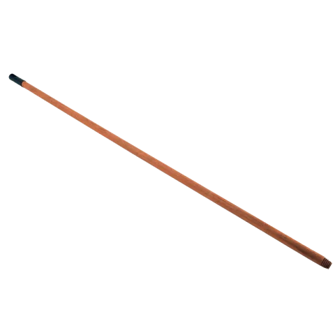 Fa partvis nyél 120cm olasz menettel Lakkozott fa seprű nyél 343004