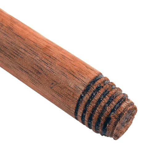 Fa partvis nyél 120cm olasz menettel Lakkozott fa seprű nyél 343004