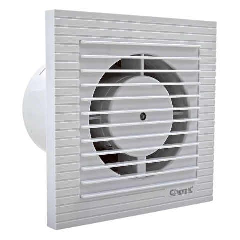 Elszívó Ventilátor 100 mm 12W Időzítős Visszacsapó szeleppel Siklócsapágyas Fehér Commel 420-102