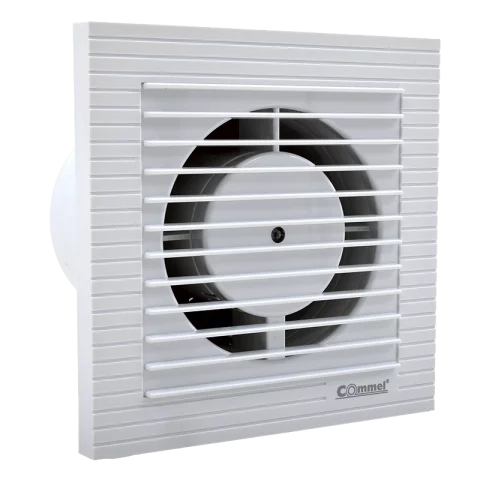 Elszívó Ventilátor 100 mm 12W Visszacsapó szeleppel Siklócsapágyas Fehér Commel 420-101