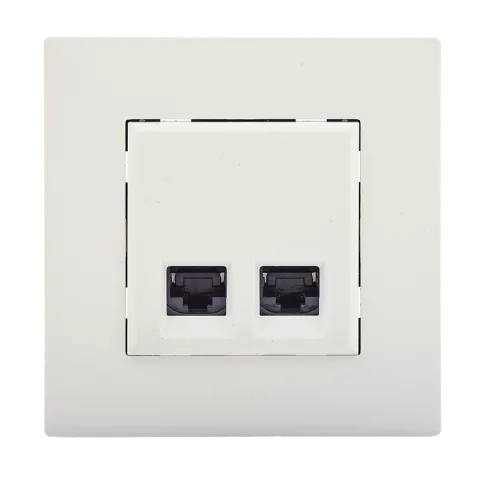 Legrand Niloé Step 2xRJ45 Cat6 FTP dupla internet aljzat fehér 863162