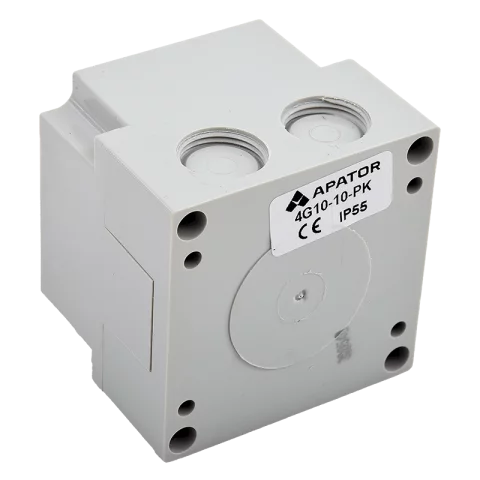 Apator 4G10-10-PK tokozott kapcsoló 3P 16A IP65 0-1 állású BE-KI kapcsoló