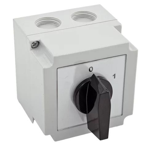 Apator 4G25-10-PK tokozott kapcsoló 3P 25A IP55 0-1 állású BE-KI kapcsoló