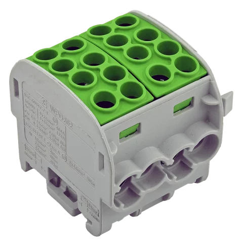 Fővezetéki leágazó sorkapocs 25 mm2 Z/S DC Weidmüller WPD 202 4x35/4x25 GY