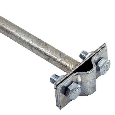 Villámvédelmi vezetéktartó 8-10mm köracélhoz 30cm eltartással hegyes véggel Pröpster 999300