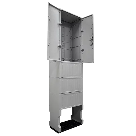 Csatári Plast PVT K-L 53x88/32 üres MAGASÍTOTT villanyóra szekrény lábazattal
