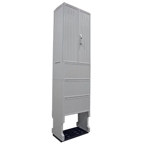 Csatári Plast PVT K-L 53x88/32 üres MAGASÍTOTT villanyóra szekrény lábazattal