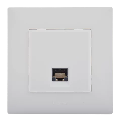 Legrand Niloé Step RJ45 Cat6A UTP internet aljzat fehér 863167
