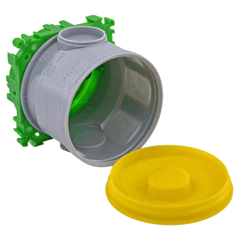 Kaiser betondoboz 60mm szerelvény és kötődoboz (főrész + rögzítőfedél + alaplap) 1265-40