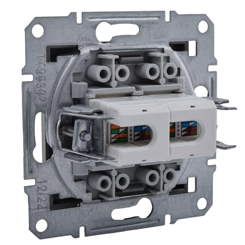 Schneider ASFORA RJ45 x2 Cat6 UTP dupla aljzat bronz keret nélkül EPH4800169 MEGSZŰNT