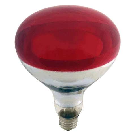 Infra izzó E27 250W 230V Infra Rubin vörös fényű Delux 1002