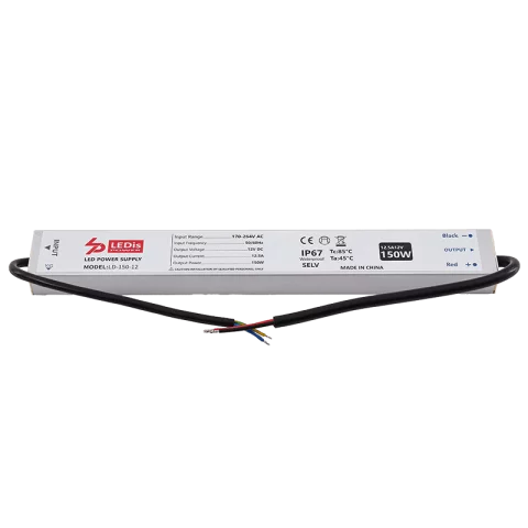 Led Szalag Tápegység 150W IP67 Vízálló 12V DC Ledis LD-150-12
