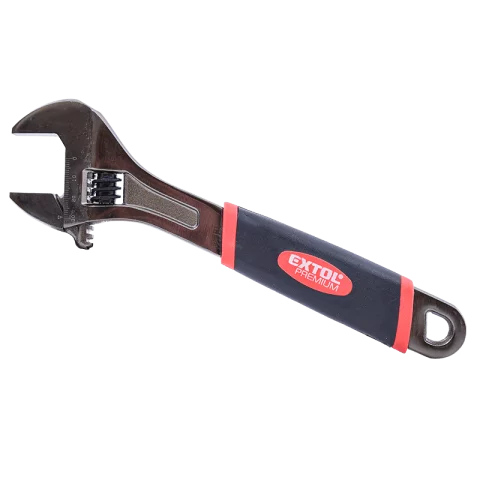Állítható villáskulcs 0-27mm 250mm hosszú 10" Kovácsolt Nikkelezett kulcs Extol Premium 8816305