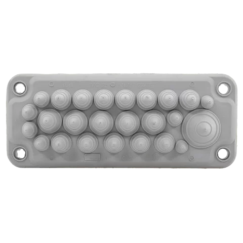 Kábelbevezető 222x92x30mm Kábelkivezető elosztószekrényekhez IP54 szürke Morek LMC25 MBA3F25L11