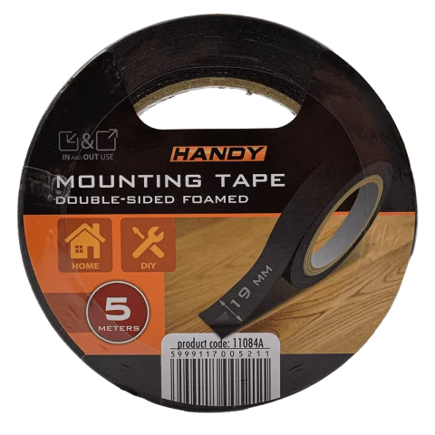 Kétoldalú ragasztószalag 19mm x 5m Kültéri habosított habragasztó Handy 11084A