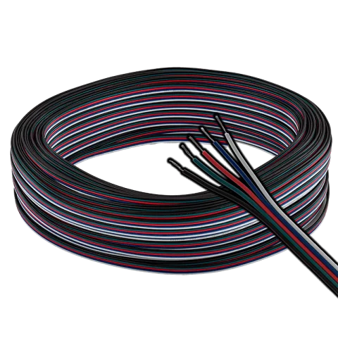 LED szalag vezeték 5 eres színes RGBW LED szalaghoz Avide ABLS12V-5WIRE