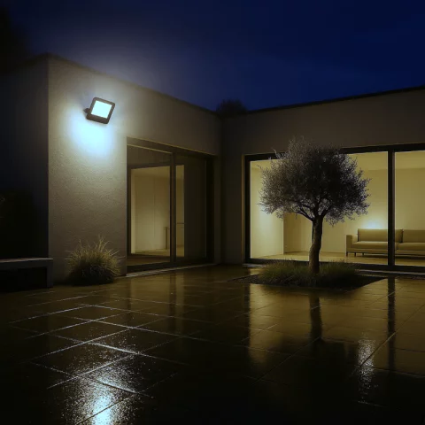 LED Reflektor 200W 6000K Fekete Optonica Classic Line2 FL5838