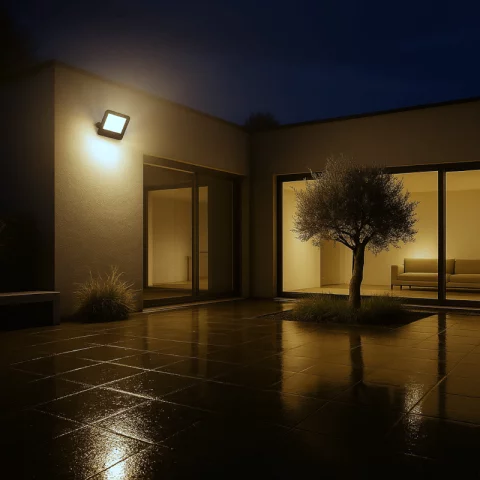 LED Reflektor 200W 4000K Fekete 28000lm Optonica Premium Line High Power 15892
