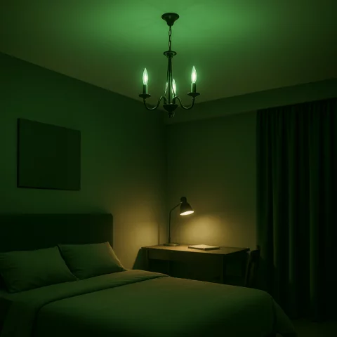 Wifi okos Led izzó RGB 5,5W 3000-6500K E14 gyertya 400lm 2,4Ghz Commel 305-702