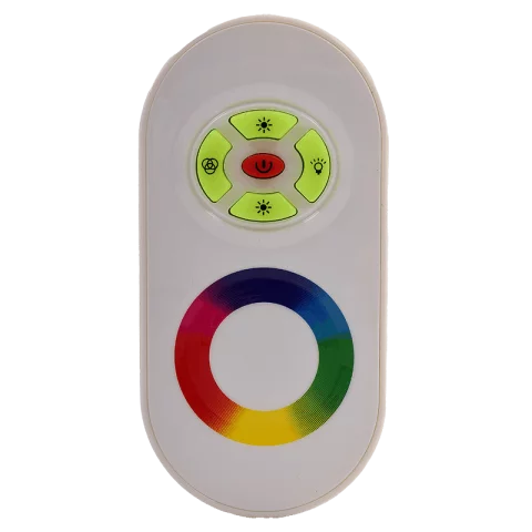 Led Szalag Vezérlő RGB 216W 12-24V Gombos-érintőgombos távirányítóval Fehér Avide
