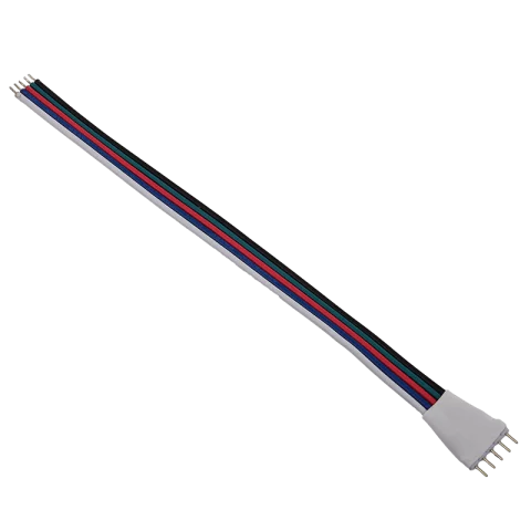 Led Szalag Csatlakozó Toldó Vezetékes RGBW led szalaghoz 1 tüskés toldóval 150mm Avide