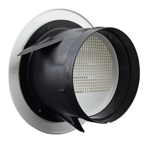 Elszívó Ventilátor 100 mm Rács kerek 95mm-es csőátmérővel Commel 420-901