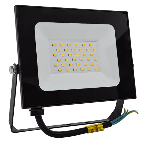 LED Reflektor 30W 4000K természetes fehér IP65 Fekete Commel 306-239