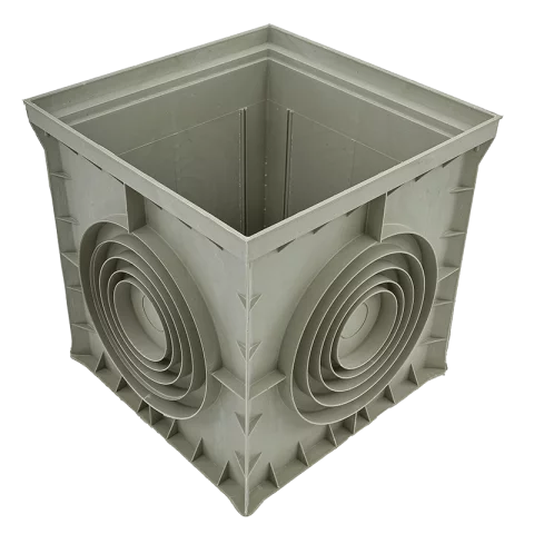 Földbe ásható kötődoboz 400x400x400mm Kábelakna doboz IP20 Elmark CP-40 8042