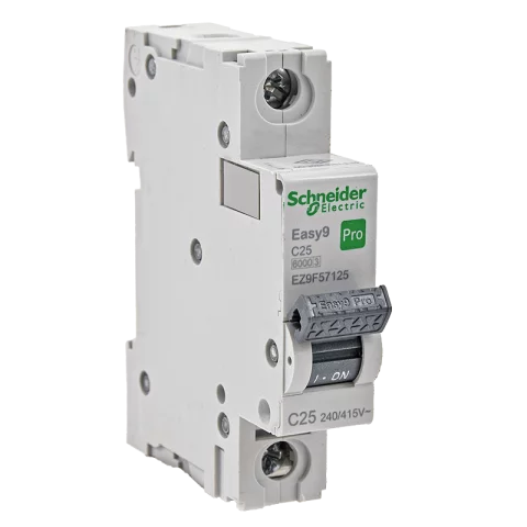 Schneider kismegszakító 1P C 25A 6kA EASY9 PRO EZ9F57125