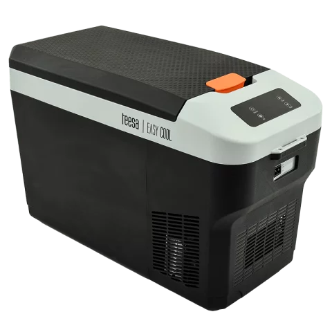 Autós hűtőszekrény 25L Elektromos hűtőtáska DC12/24V és AC230V Mini hordozható Fagyasztó Teesa