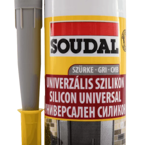 Fugaszil szürke univerzális Ecetsavas szilikon 280ml Soudal 109711