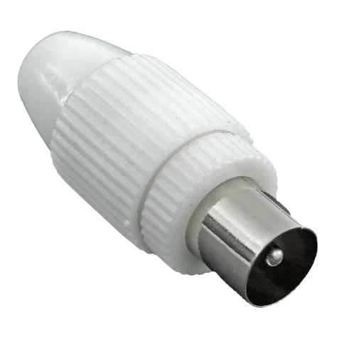 Koax csatlakozó TV antenna dugó műanyag 05031