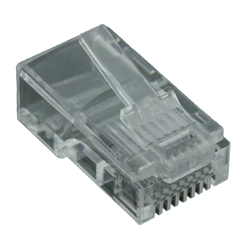 8P8C UTP moduláris dugó Cat5 RJ45 Ethernet csatlakozó Szerelhető UTP Somogyi TS51 (25db/cs)