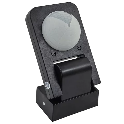 Mozgásérzékelő Oldalfali Falon Kívüli 360° IP65 20m fekete CR-259/B