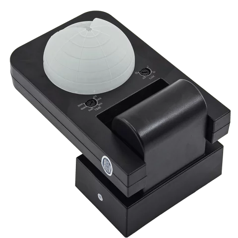 Mozgásérzékelő Oldalfali Falon Kívüli 360° IP65 20m fekete CR-259/B